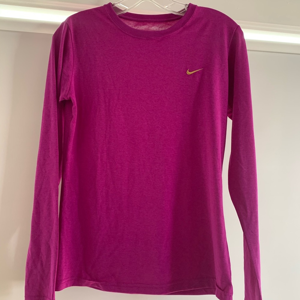 Nike Fuchsia Active Long Sleeve Top